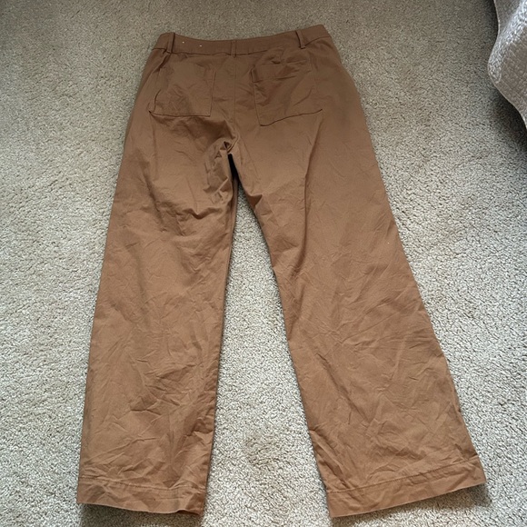 Like new Loft outlet brown high rise wide leg pants - Picture 2 of 6